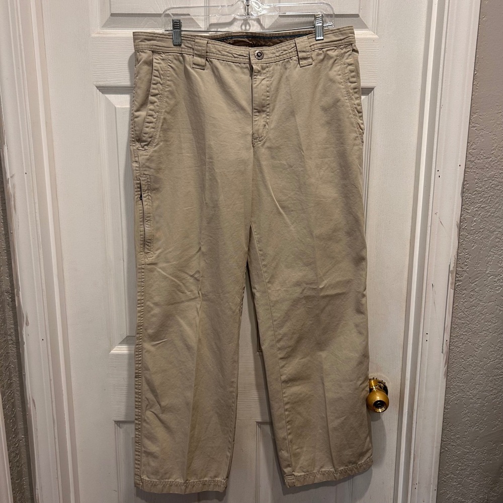 Columbia Omni Shield Mens 36x30‎ Outdoor Chino Hiking Camp Canvas Tan Repellency